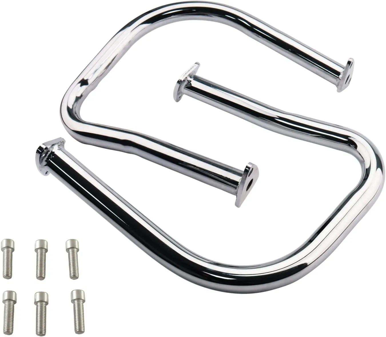 1 Pair Rear Highway Bars Saddlebag Crash Bars Engine Guards for Indian Chief Vintage Chieftain 2014-2021 Roadmaster 2015-2021 Dark Horse Springfield 2016-2021 Challenger 2020 (Chrome)