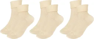 100% Organic Cotton Luxury Women's Socks 3-Pack. Made in Italy.