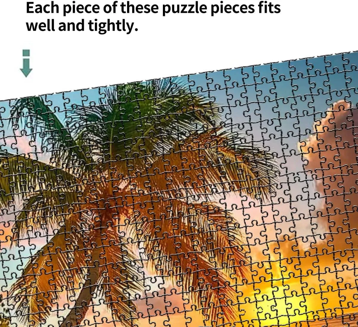 1000 Piece Puzzle Barbados 20" x 30" Countdown Indoor Activities Difficult Jigsaw Puzzle Set for Adults, Children - Educational Toys Gift