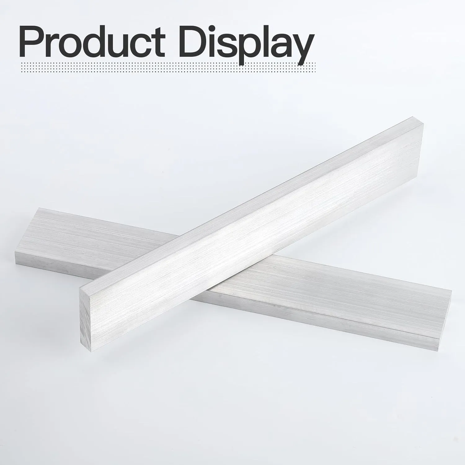 2 Pieces 1/2" (12mm) X 2"(50mm) Square Aluminum Flat BAR 12"(305mm) Long 6061 General Purpose Plate,T6511 Solid New Mill Stock