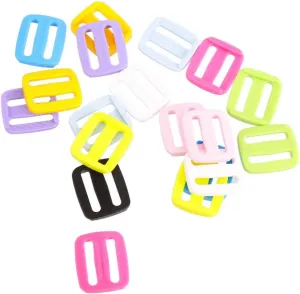 20pcs Buckle Multicolored Slide Tool for Handbags Luggage Dog Collars Webbing Belts Durable Ergonomic Design for Long-lasting Use