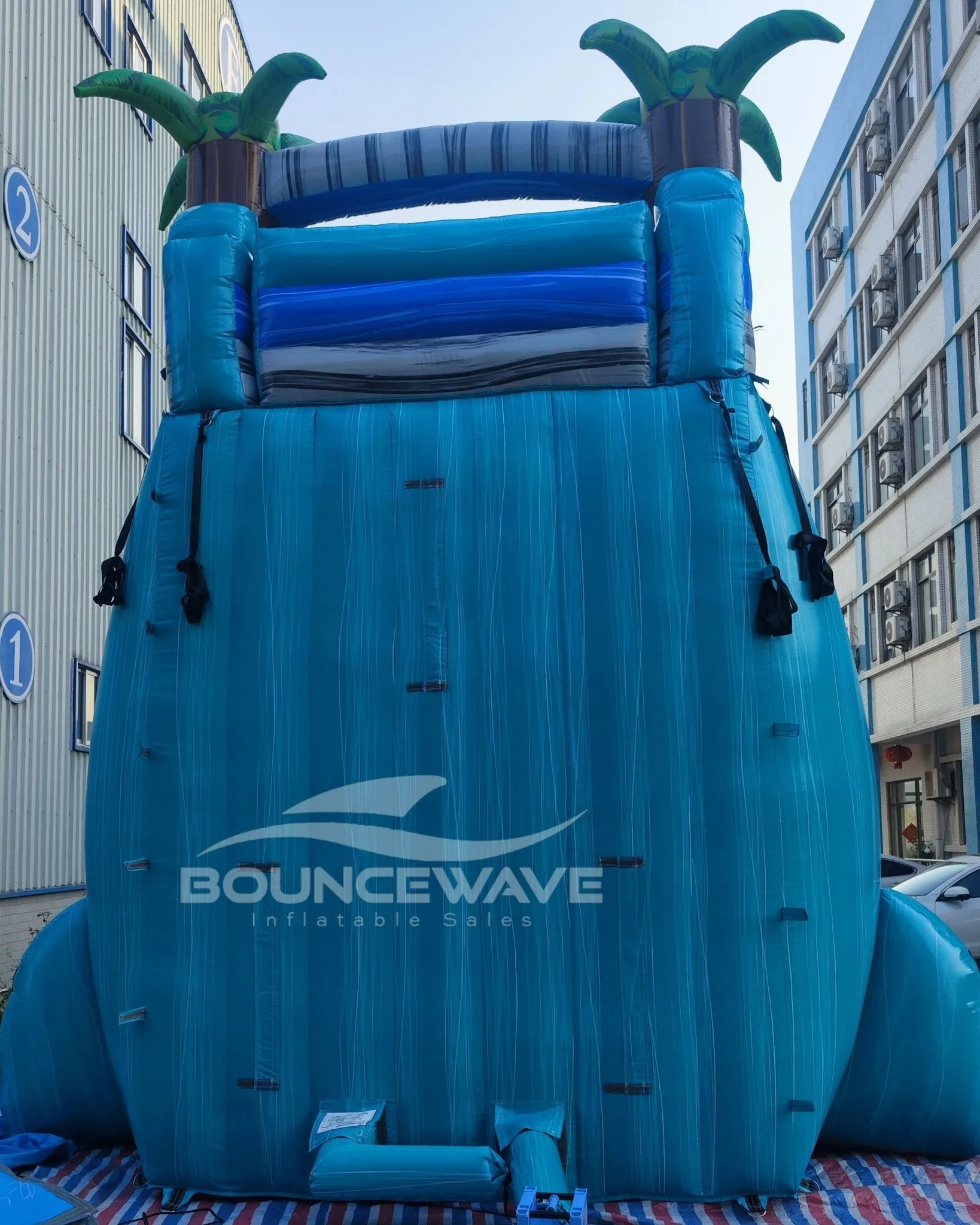 22ft Bahama Blast Single Lane Inflatable Water Slide With Slip & Slide