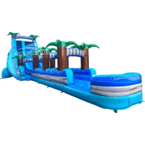 22ft Bahama Blast Single Lane Inflatable Water Slide With Slip & Slide
