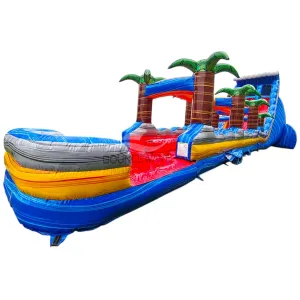 24ft Rip Curl DL 2pc Commercial Water Slide with Inflatable Slip & Slide
