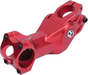 31.8mm Aluminum Alloy Shock Absorbing Stem | Mountain/Road Cycling Handlebar | Red Cycling Stem for Vibration Reduction & Comfort | Adjustable Height & Angle