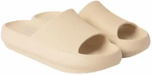 32 DEGREES Women's Cloud Slide | Slip-On | Waterproof | Pillow-Like Comfort | Lightweight, Tan, Large