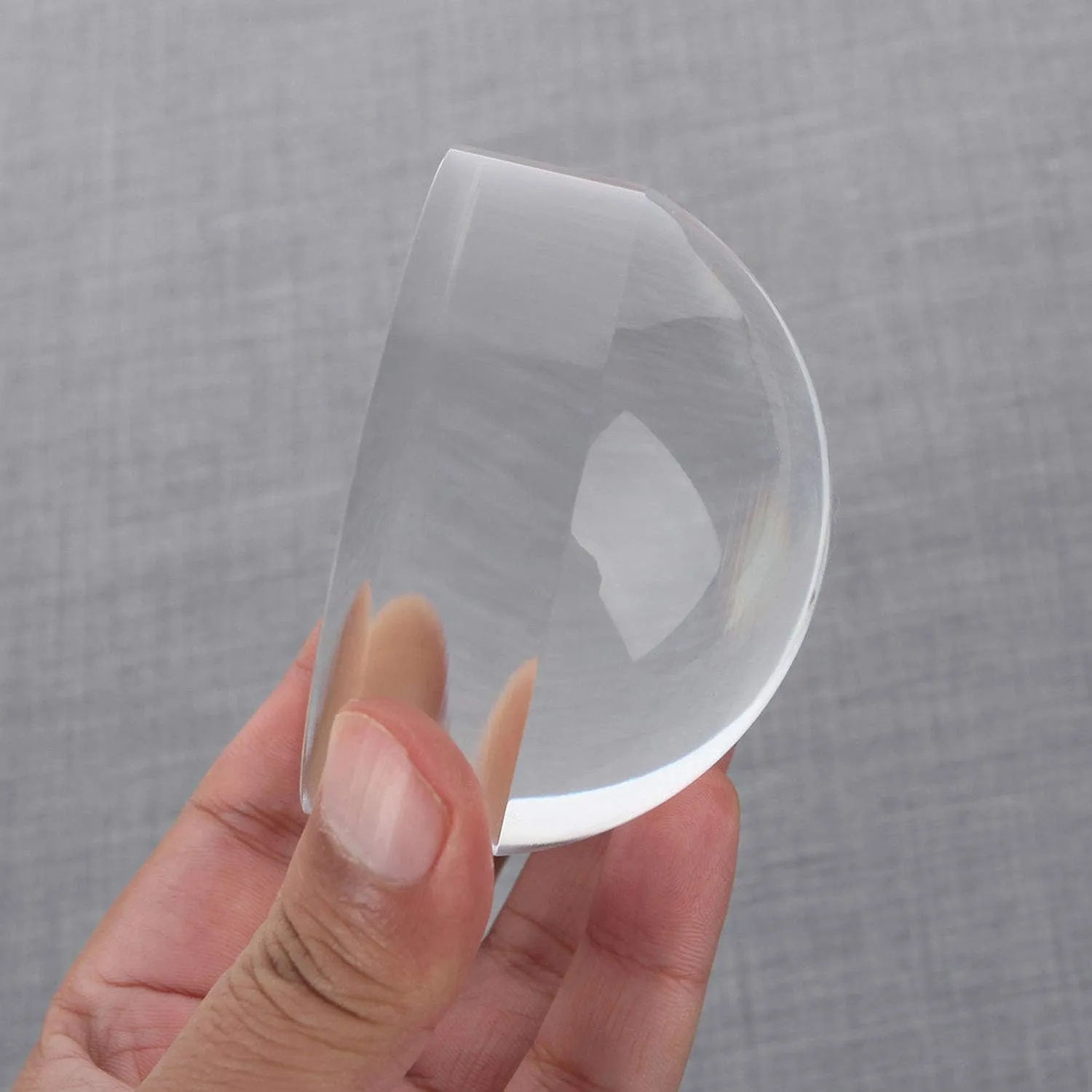 40 X Optical Grade Dome Magnifier Desk Reading Loupe Paperweight 80 MM Optical Half Ball Lens Desk Map Magnifying Mirror Round Shape Reading Aid Hand Polished for Blueprints Newspapers
