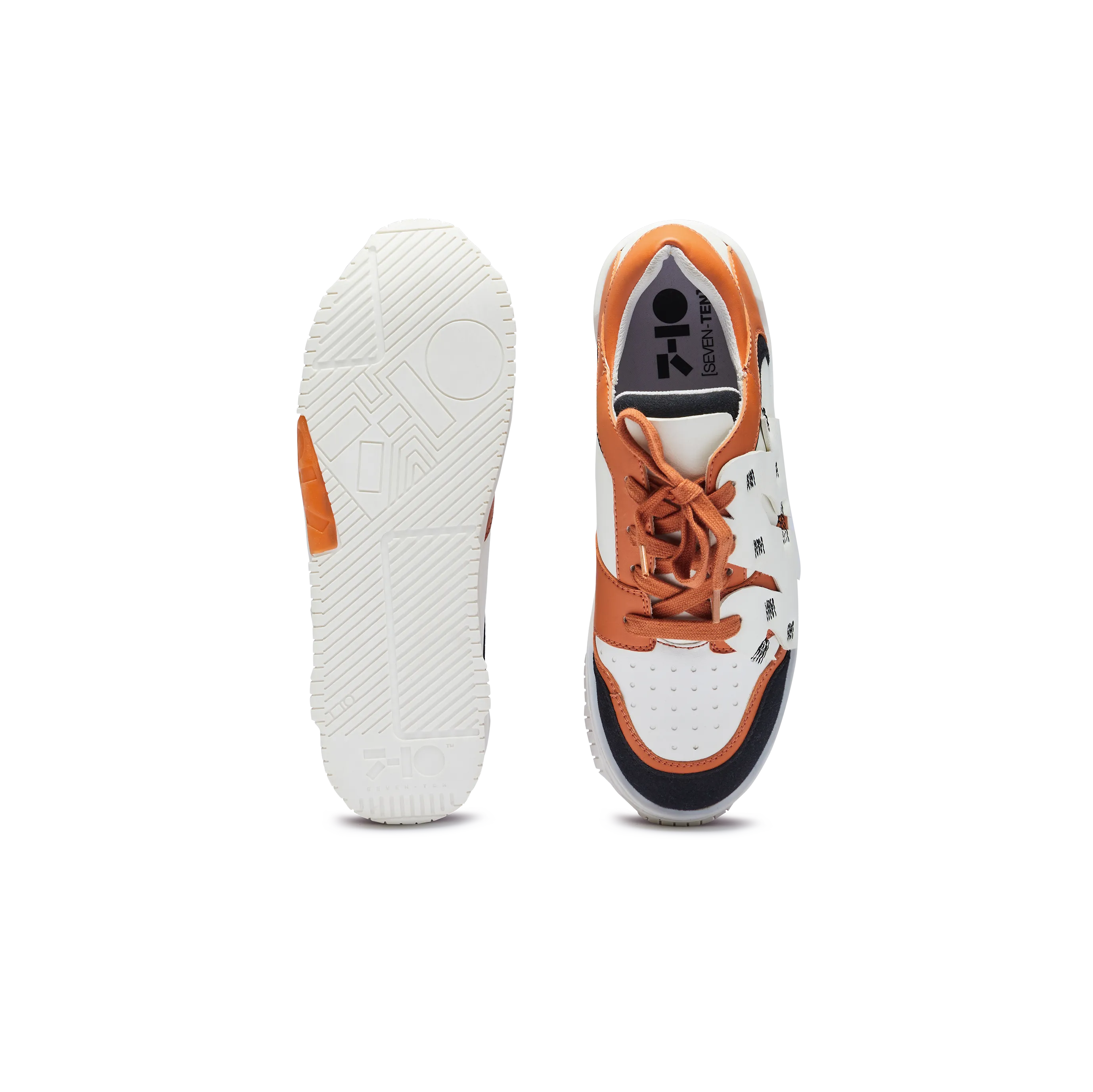 735 Cheeto Chunky Orange Low-Top Sneakers