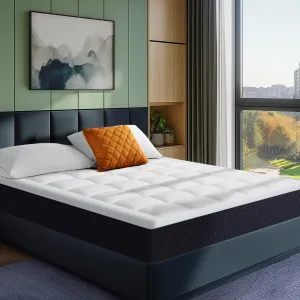 8 Inch Full Mattress in a Box, Breathable Gel-Memory Foam Plus Pillowtop Mattress for Pressure Relief, CertiPUR-US Certified Bed in a Box, Fiberglass-Free