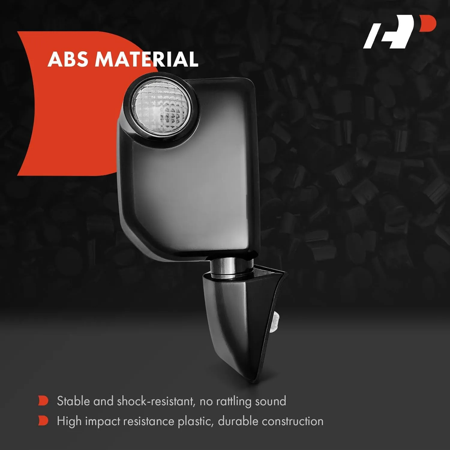 A-Premium Pair (2) Driver and Passenger Side Power Door Mirror - Compatible with Toyota FJ Cruiser 2007-2014 - Non-Heated Manual Folding Black Outside Rear View Mirror w/Turn Signal