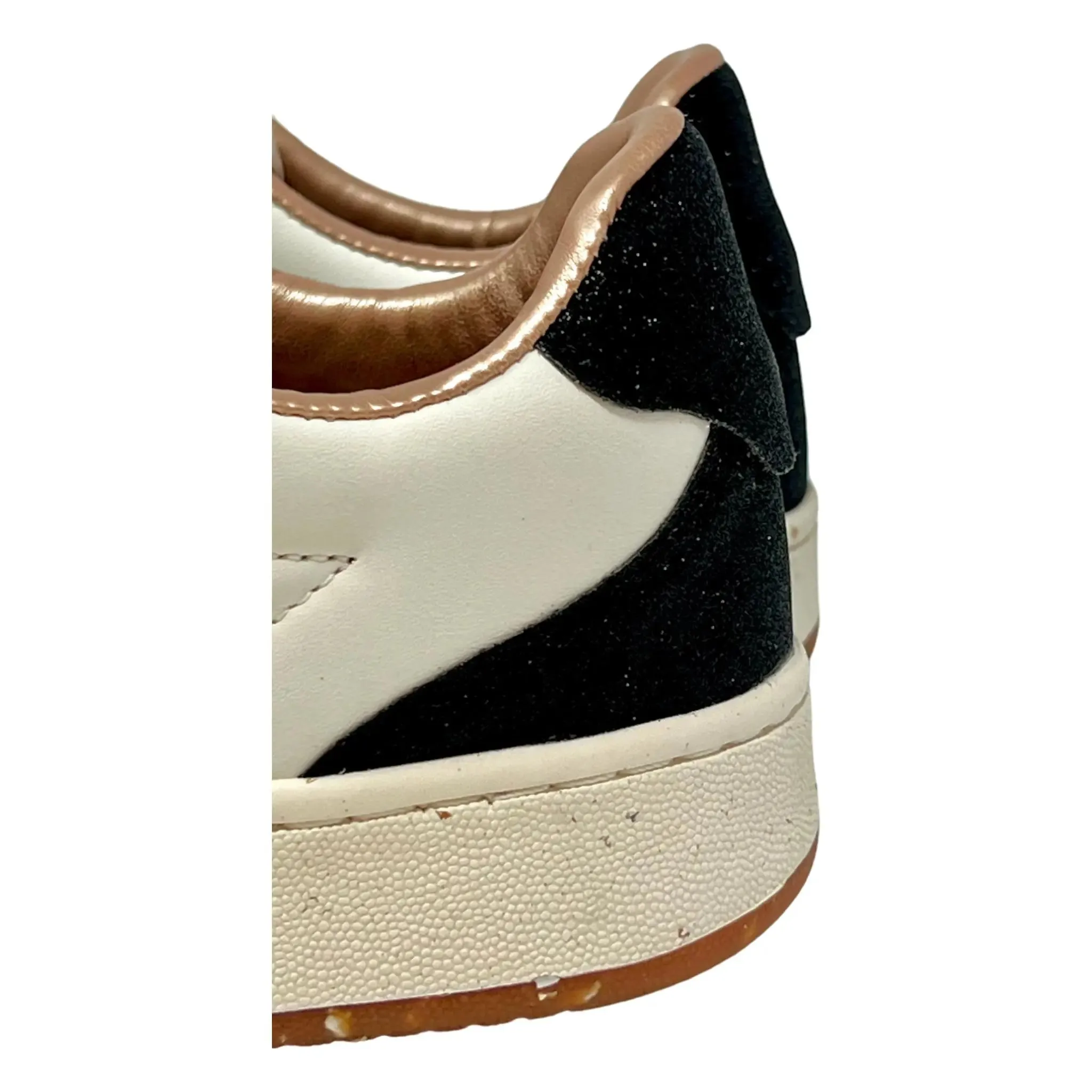 ACBC Sneaker,  Evergreen woman, flower, Glitter, weiß mit schwarz
