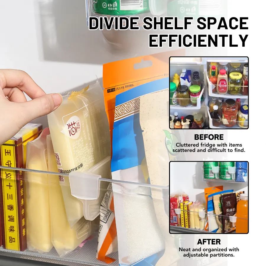 Adjustable Refrigerator Partition