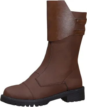 AMDBEL Mid Calf Boots for Women Low Heel Fall Boots for Women 2024 Zipper Ankle Boots Winter Ankle Booties Ladies Shoes