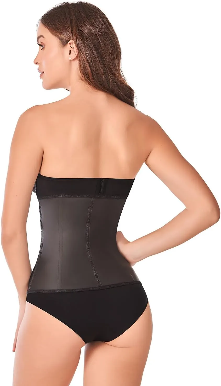 Ann Chery 2021 Latex Waist Trainer for Women |3 Hook Body Shaper|High Compression Colombian Waist Cincher |Daily & Sports Use