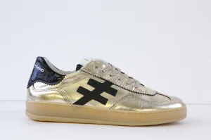 ANOTHER TREND - A032.58.43 LACED FASHION TRAINER - GOLD LEATHER