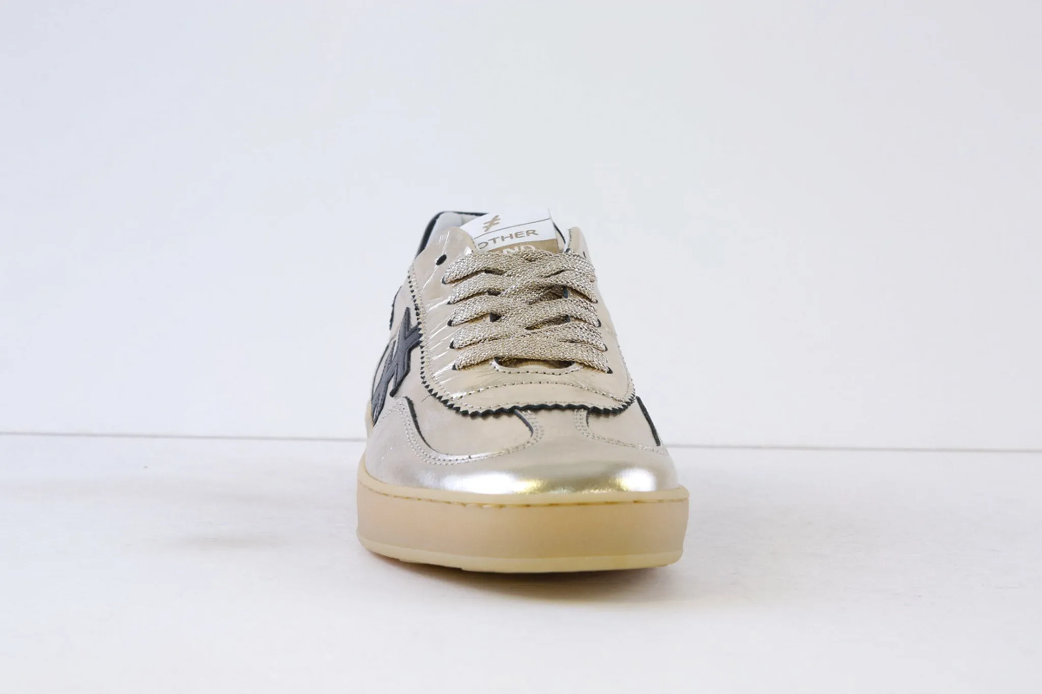 ANOTHER TREND - A032.58.43 LACED FASHION TRAINER - GOLD LEATHER