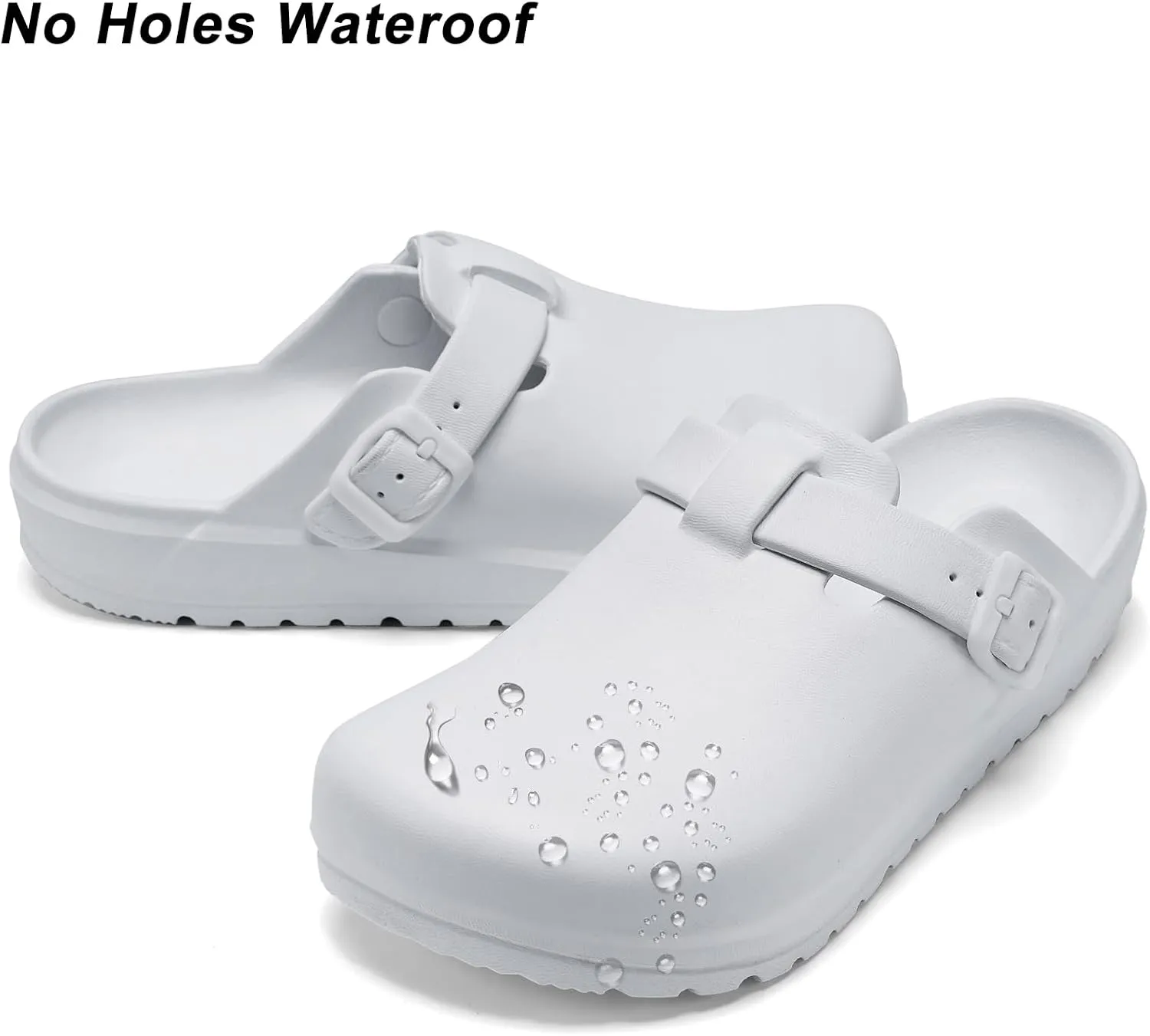 Arch Support Work Clogs Slip Resistant Orthopedic Shoes for Chef Nurse Garden Comfortable, Slip-On Cushion Slide Sandals