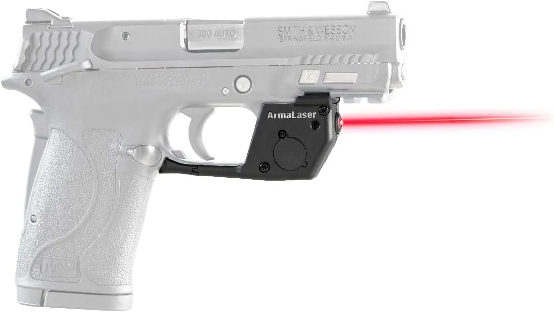 ArmaLaser TR28 Designed to fit S&W M&P 380 Shield EZ, M&P 22 Compact and M&P 9 EZ Ultra Bright Red Laser Sight GripTouch Activation Smith and Wesson [Won't FIT Standard M&P OR Shield, ONLY EZ]