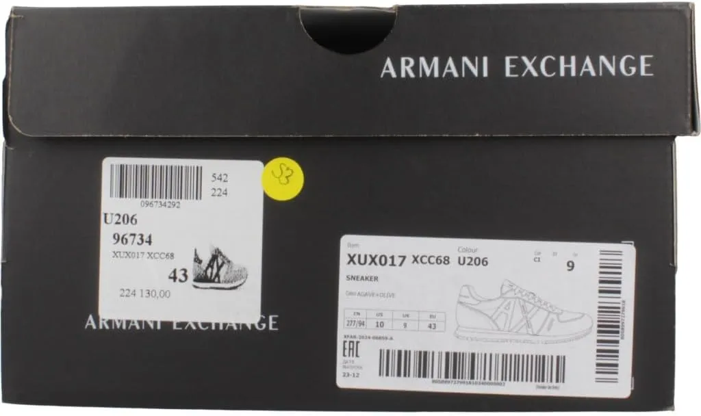 Armani Exchange Men's Retro Rio Sneaker