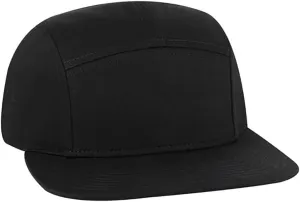 Ashen Fane 5 Panel Superior Cotton Twill Square Flat Visor Adjustable Camper Hat