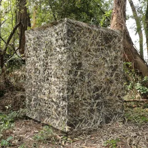 AUSCAMOTEK Ground Blind 5×10 Feet Turkey Duck Deer Blinds Hunting Camouflage Height Adjustable