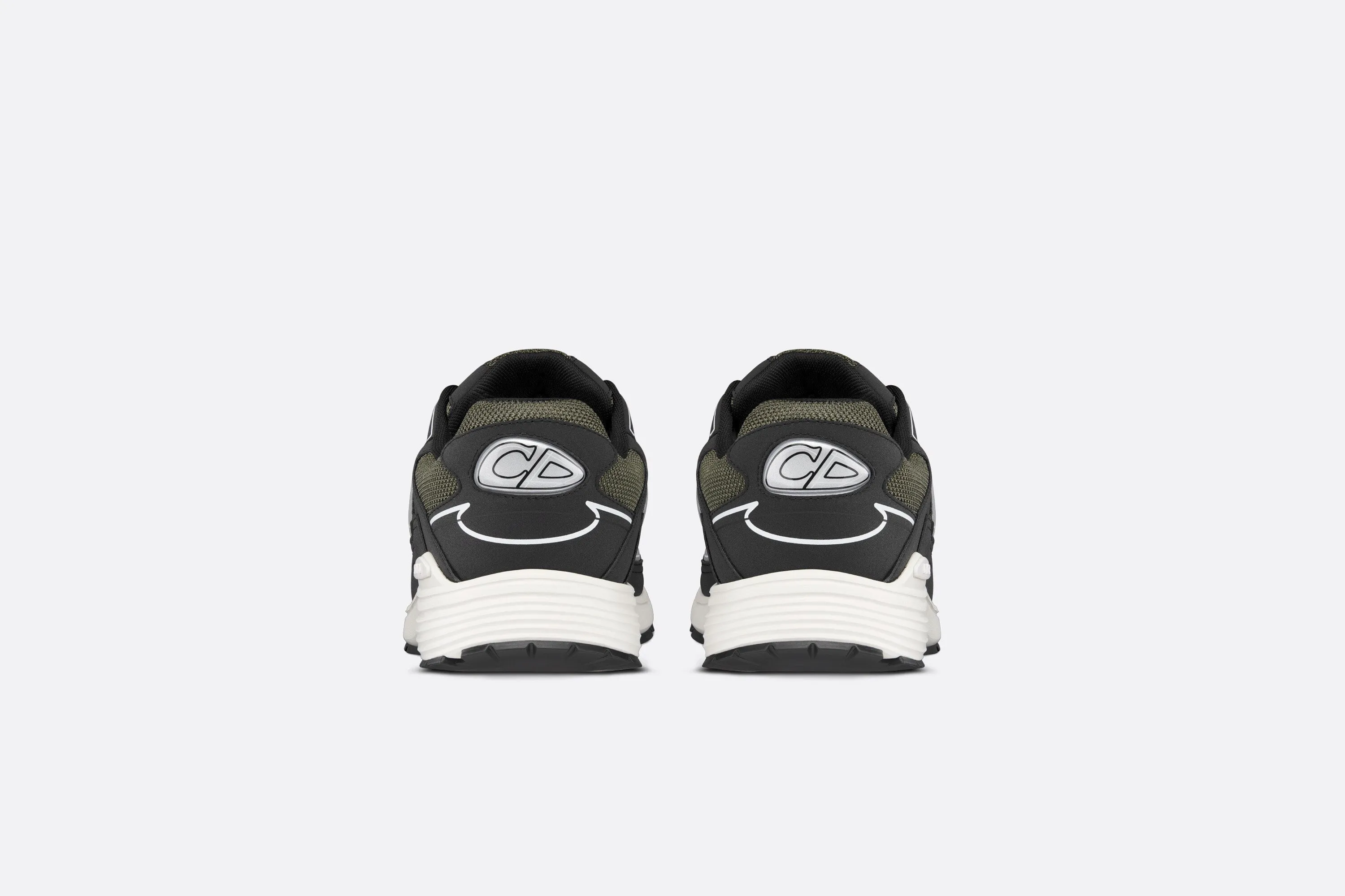 B30 Sneaker • Deep Green Mesh and Black Technical Fabric