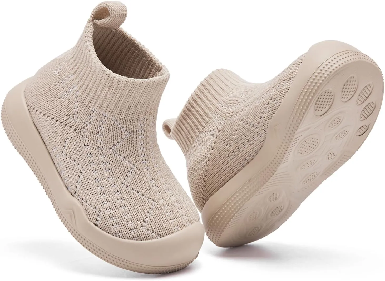 Baby Sock Shoes Girls Baby Walking Shoes Infant Sock Shoes Non Slip Toddler Slip on Tiny Feet Sneakers