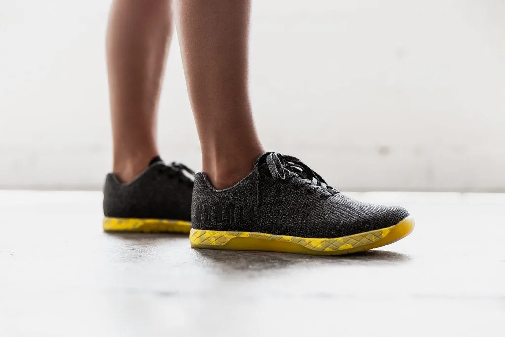 BLACK HEATHER YELLOW TRAINER (WOMEN'S)