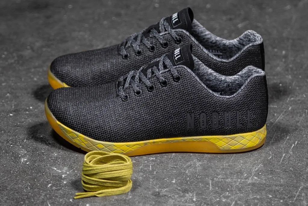 BLACK HEATHER YELLOW TRAINER (WOMEN'S)