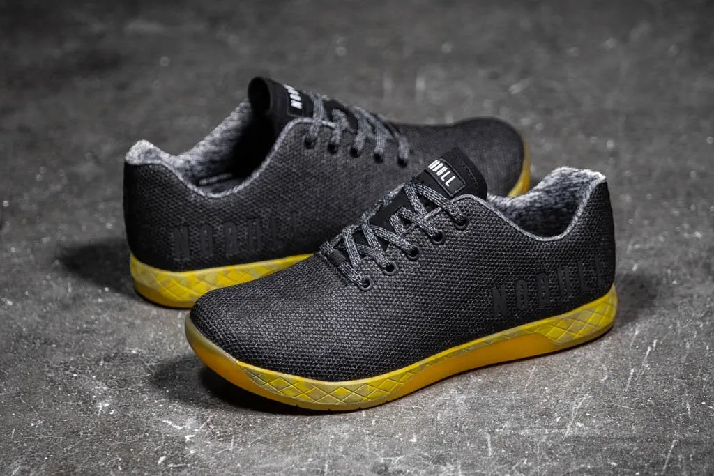 BLACK HEATHER YELLOW TRAINER (WOMEN'S)