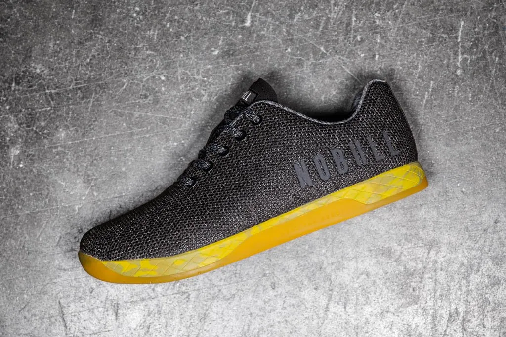 BLACK HEATHER YELLOW TRAINER (WOMEN'S)