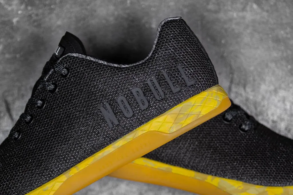 BLACK HEATHER YELLOW TRAINER (WOMEN'S)