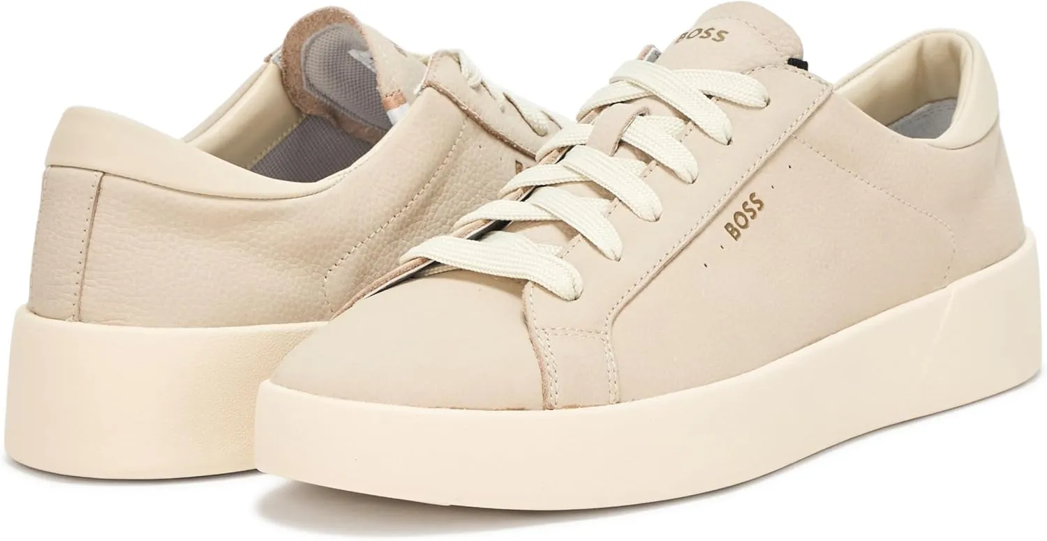 BOSS Men's Belwar Smooth Leather Low Top Sneaker