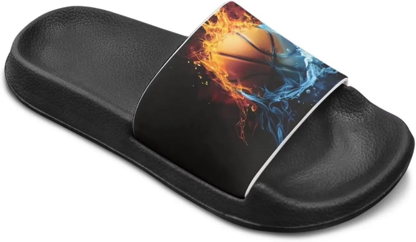Boys Slide Sandals Non Slip Summer House Slippers Kids Slip-on Flip Flops Cusual Beach Sandal