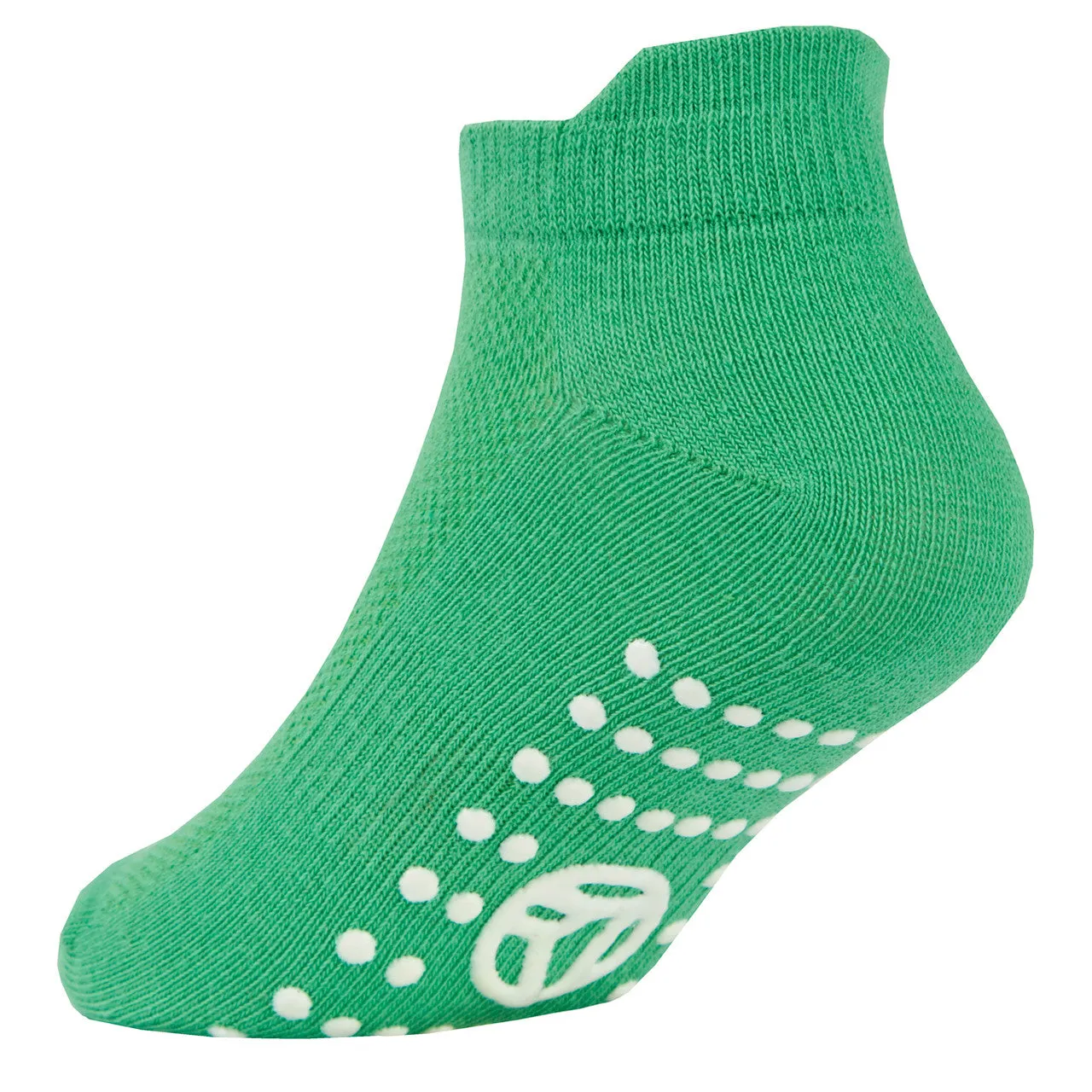 Boys Sport Trainer Liners Socks With Non Slip Sole Grip Blue Red Green