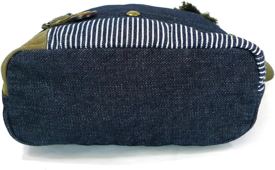 Chala Canvas Crossbody Messenger handBags with Keyfob/Coin Purse- (Boston Terrier)