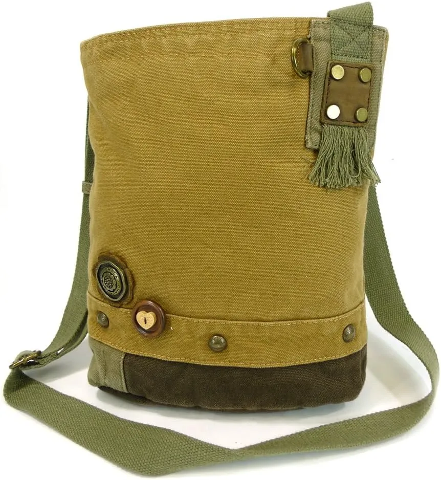 Chala Canvas Crossbody Messenger handBags with Keyfob/Coin Purse- (Boston Terrier)