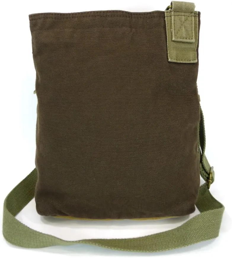 Chala Canvas Crossbody Messenger handBags with Keyfob/Coin Purse- (Boston Terrier)
