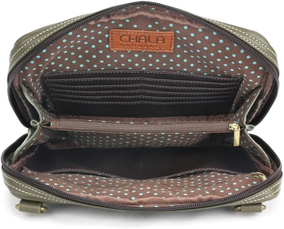 CHALA Companion Organizer Crossbody with Adjustable Strap and Built-In Wallet
