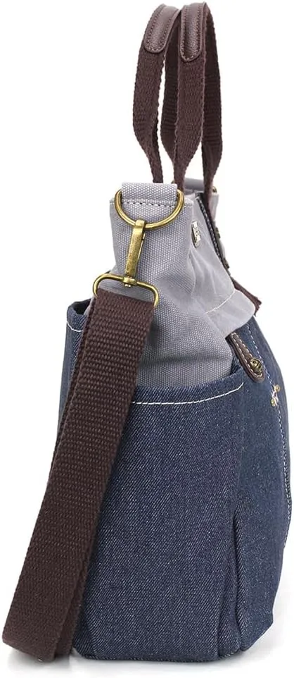 CHALA Multi Pocket Tote Shoulder Purse w/Detachable Crossbody Strap