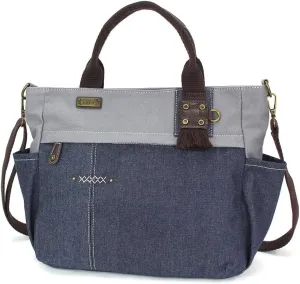 CHALA Multi Pocket Tote Shoulder Purse w/Detachable Crossbody Strap