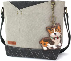 CHALA Prism Crossbody - Cardigan Corgi - Gray