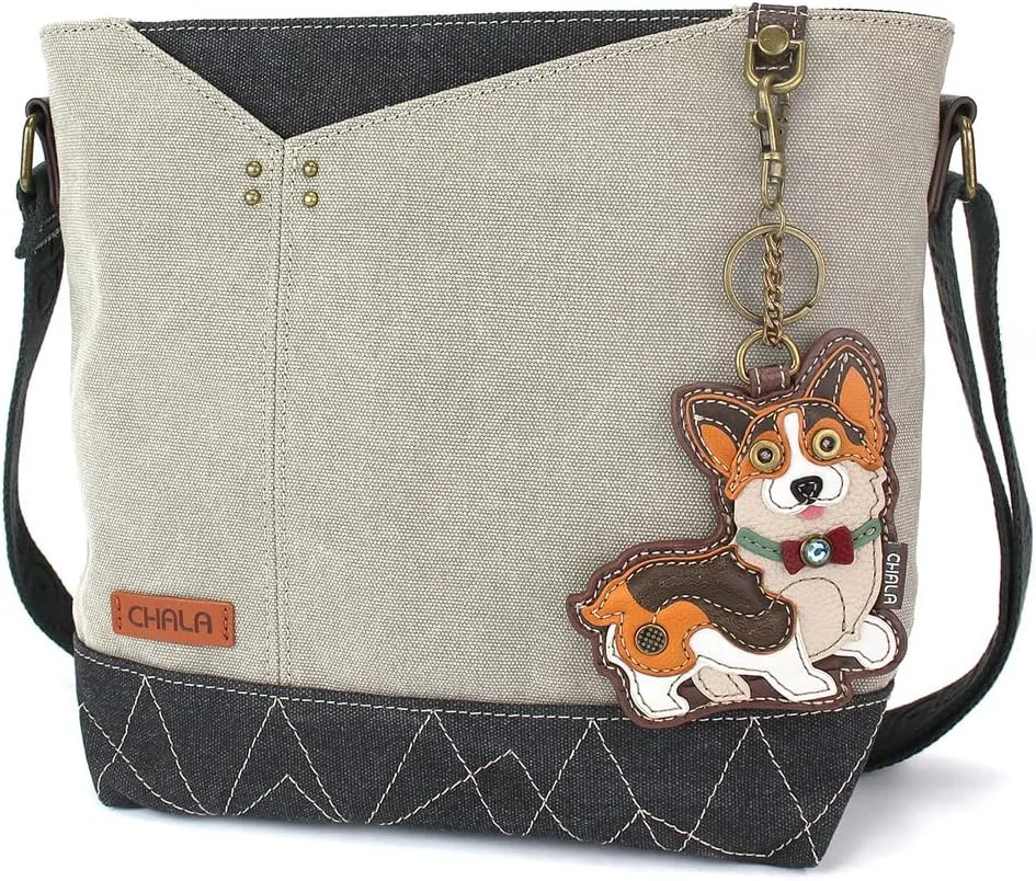 CHALA Prism Crossbody - Cardigan Corgi - Gray