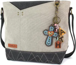 CHALA Prism Crossbody - Charming Charms Cross FAITH - Gray