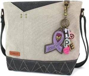CHALA Prism Crossbody - Charming Charms Lavender Ribbon - Gray