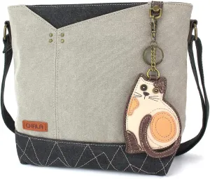 CHALA Prism Crossbody - LaZzy Cat - Gray