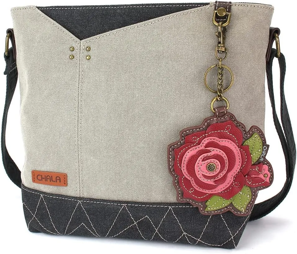 CHALA Prism Crossbody - Red Rose - Gray