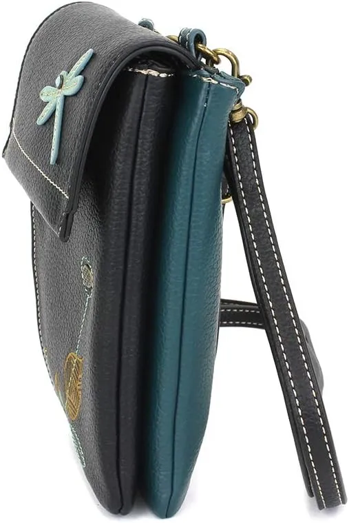 CHALA RFID Criss Crossbody Cell Phone Purse - Women Faux Leather Xbody Handbag with Adjustable Strap