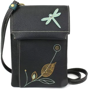 CHALA RFID Criss Crossbody Cell Phone Purse - Women Faux Leather Xbody Handbag with Adjustable Strap