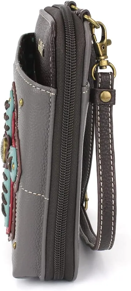 CHALA Wallet Crossbody Cell Phone Purse - Women Faux Leather Multicolor Handbag with Adjustable Strap